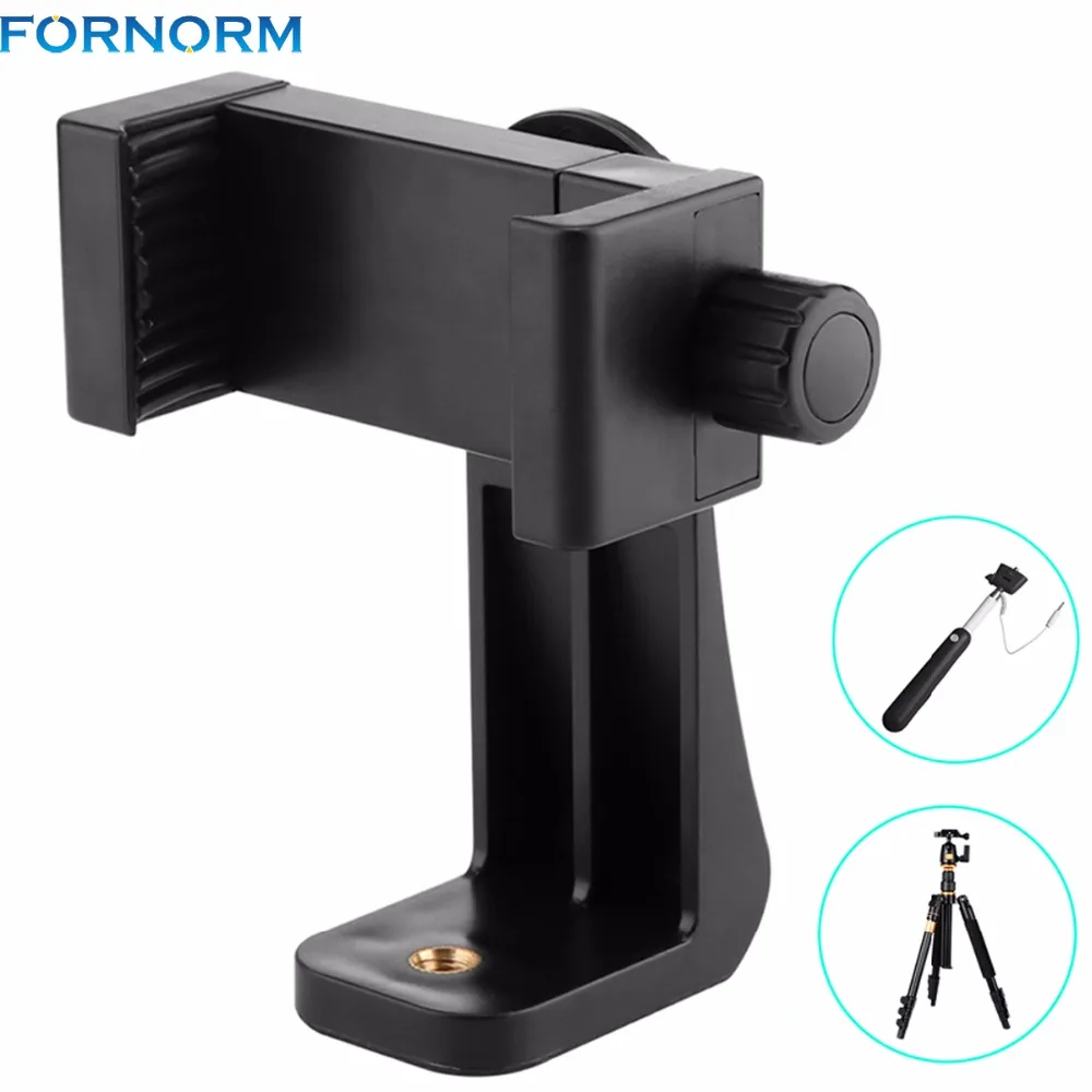 Universal 360 degree Tripod ABS Cell Phone Stabilizer Clip Clamp ...