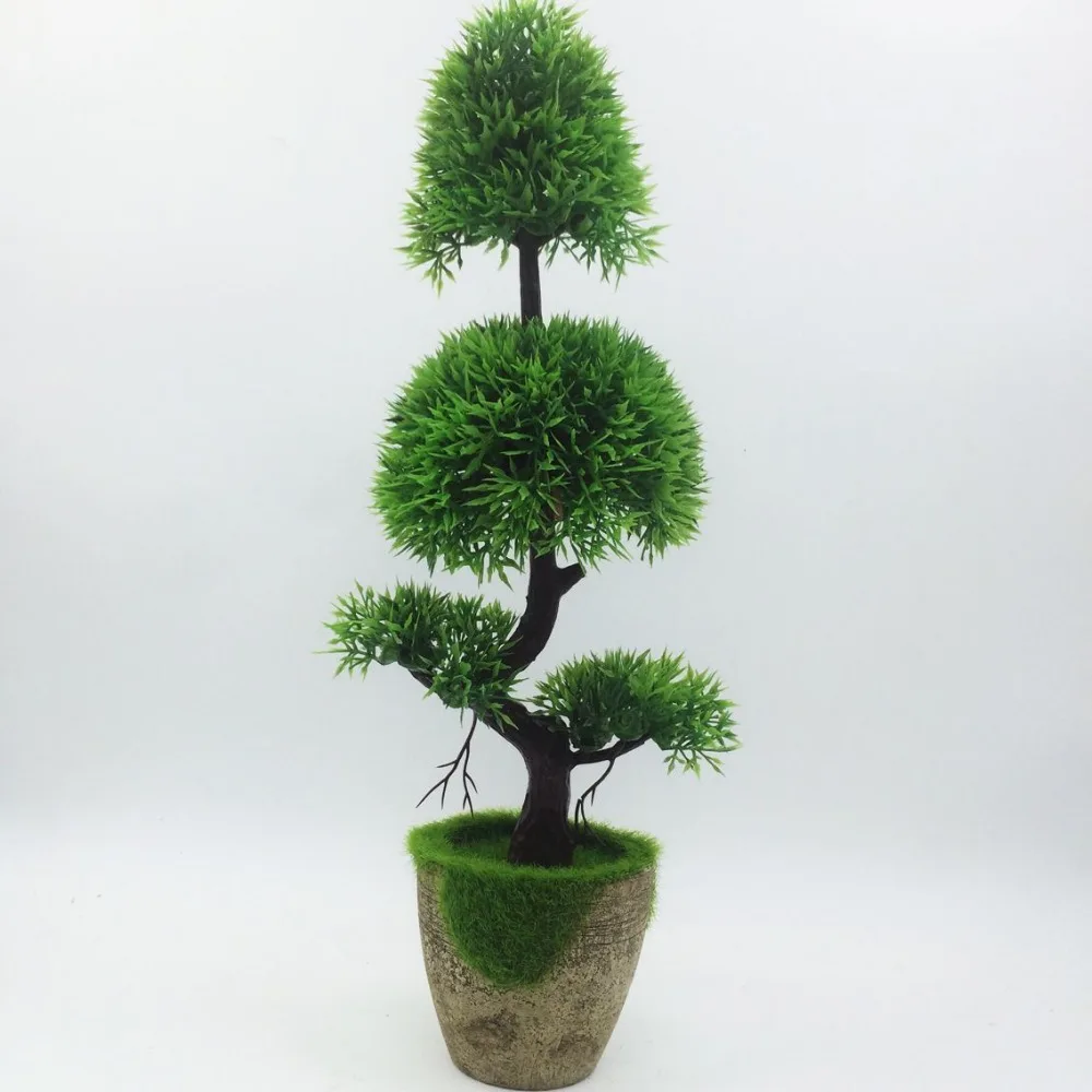 2017 Promotion New Artificial Pine Bonsai Tree For Sale Floral Decor