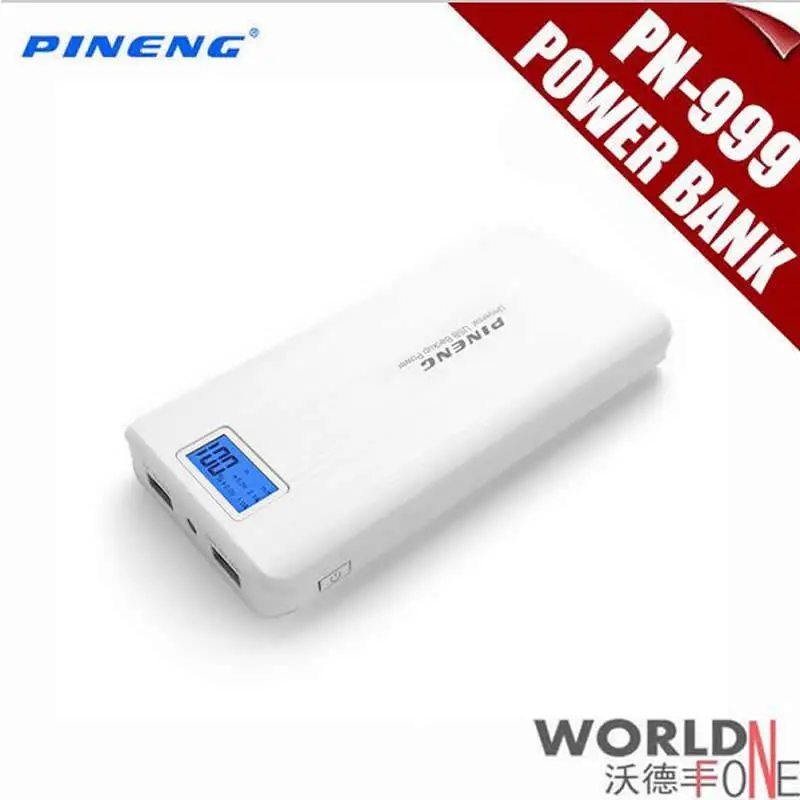 Original Pineng Power Bank PN-999 20000mAh Carregador De Bateria Portatil Portable Charger External Battery For iPhone6s Tablet