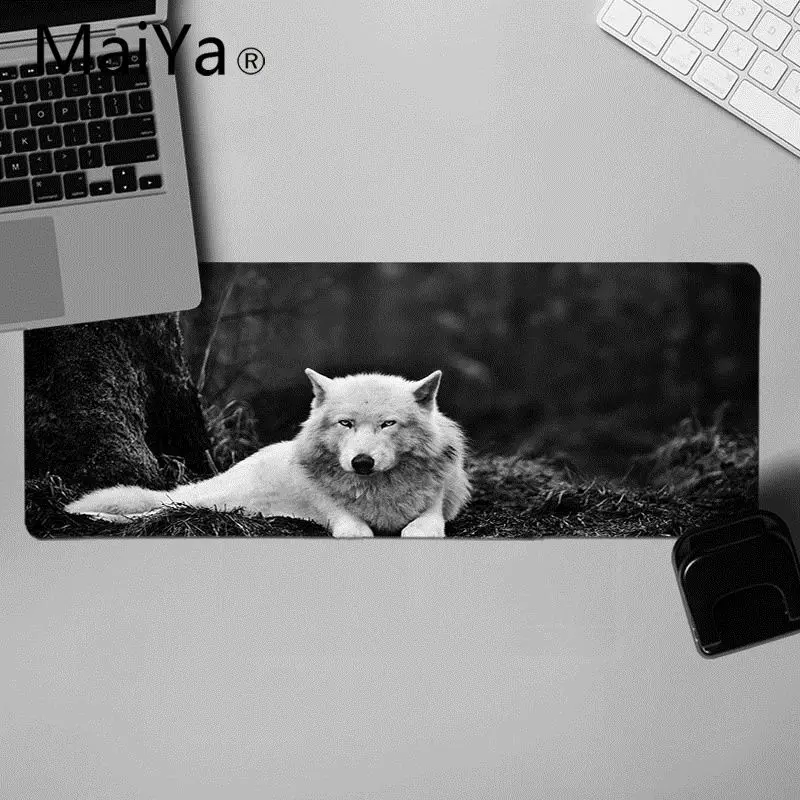 LockEdge 30x80cm MaiYa Новое поступление лев тигр Волк крутая Удобная мышка коврик игровой резиновый коврик для компьютерной мыши мышь прочный коврик для мыши на стол - Цвет: LockEdge 30x80cm
