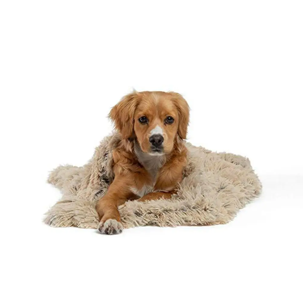 Soft Velvet Fabric Pet Mat Double Blanket Dog Bed Thicken Warm Cat Dog Blanket Sleeping Cover Cushion For Small Medium Large Dog