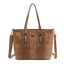 Femmes sac Dames Sac À Main En Creux Rivet pu cuir Messenger sacs sacs à main femmes célèbres marques femmes épaule sac fourre-tout sac