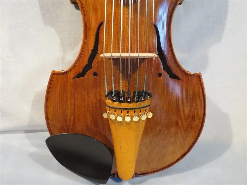 Baroque style song Master 7×7 strings 16" Viola d'Amore,powerful sound#12958