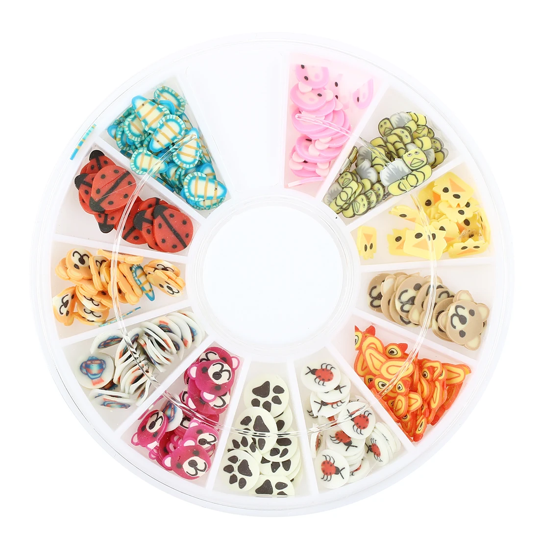 

144pcs Fimo Slice Lovely Animal Nail Art Decoration
