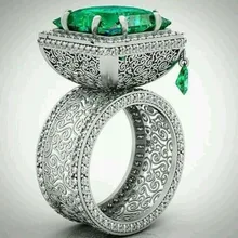 925anillos серебряное зеленое обручальное кольцо принцессы с кубическим цирконием, королевское семейное кольцо для женщин, большие вечерние кольца на свадьбу, подарок