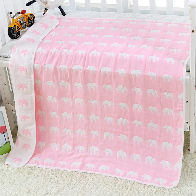 Детская муслиновая пеленка одеяло для младенцев одеяло 4 слоя марля хлопок пеленать подушка для купания младенцев Полотенце-пеленка
