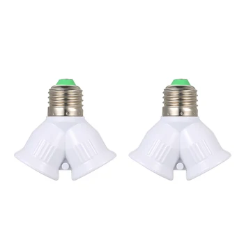 

E27 Lamp Holder Converters 2E27 Holder Light Lamp Bulb Adapter Converte LED Light Bulb Bases Adapter Splitter Lamp Holder Socket