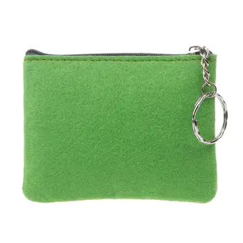 

11x1x8.5cm Women Girl Soft Felt Purse Card Holder Wallet Clutch Zip Small Change Coin Key Bag