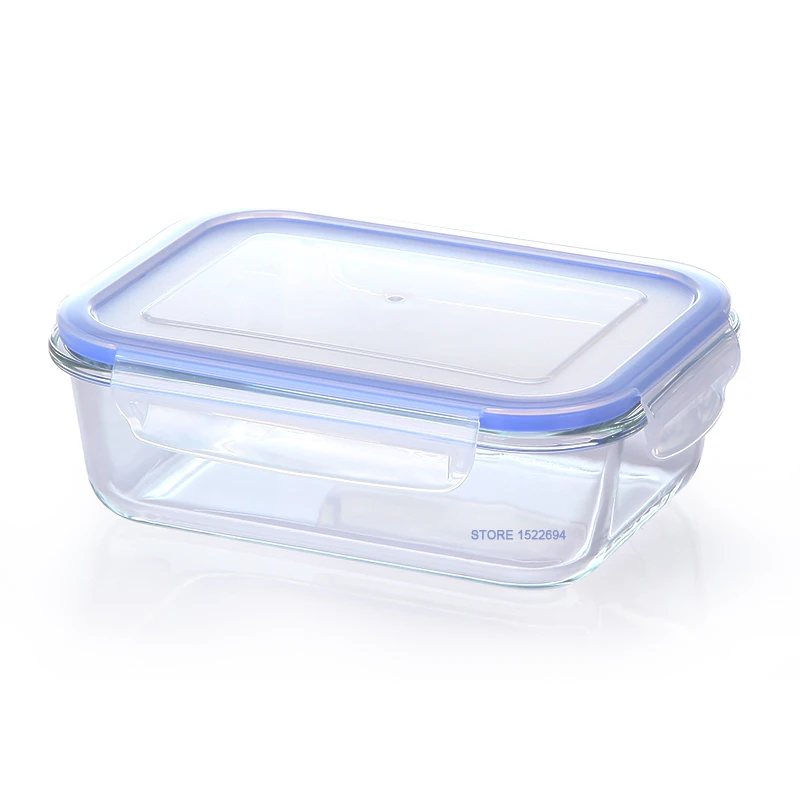 1050ml Toughened Glass Container Fresh Insulated Lunch Box Bento Quality  Food Container Leakproof Storage Box