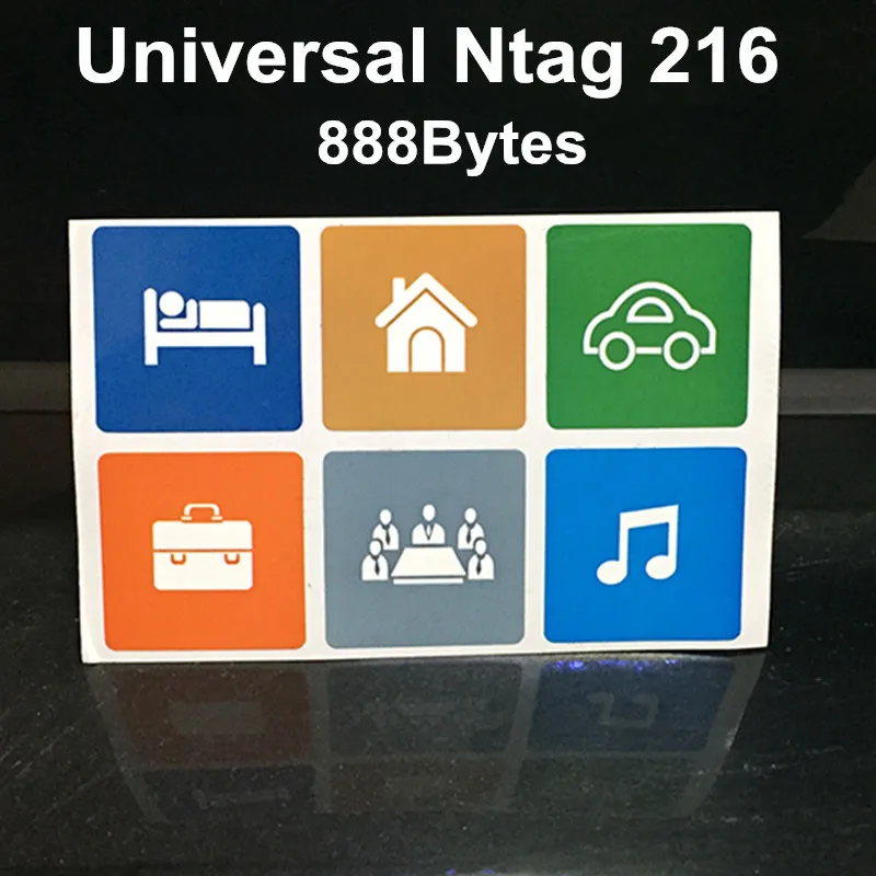 (6 шт./лот) NFC наклейки для ключей Ntag216 NDEF 13 56 МГц RFID смарт этикетка всех телефонов