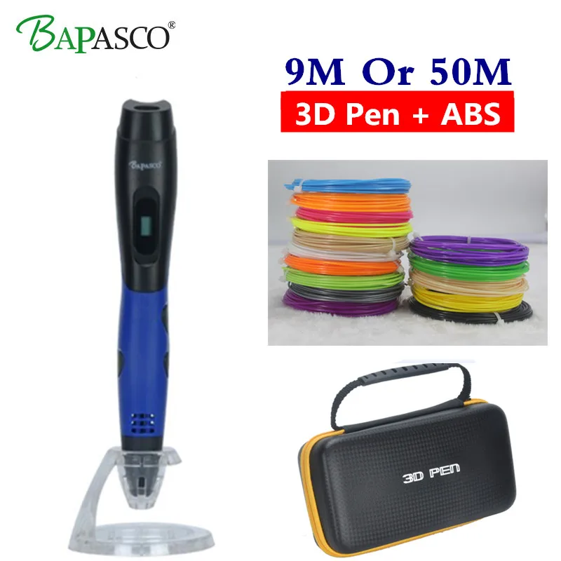 Bapasco Factory Outlet 3D Pen BP-04 Printing Add Free ABS/PLA Filaments compatible PLA OLED Temperature Screen DIY | Компьютеры и офис