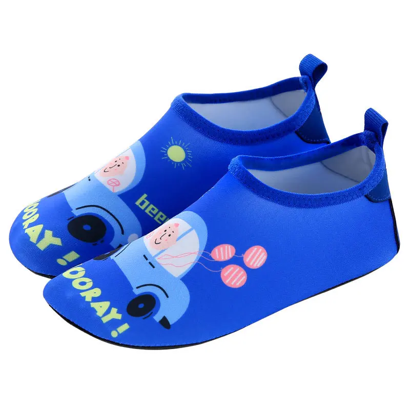 Детская теплая обувь для ухода за кожей дышащая пляжная обувь для плавания для мальчиков и девочек детская Нескользящая сетчатая обувь для родителей и детей большой размер 22-35