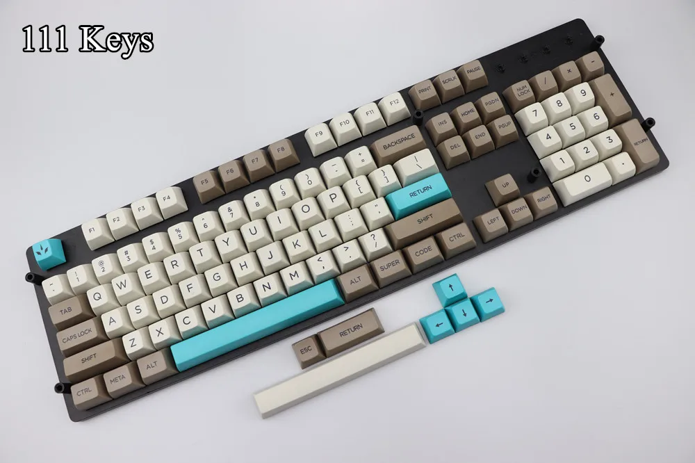 Прохладный Джаз ретро бежевый 134 клавиш SA PBT Keycap сублимационная клавиша Cherry MX switch keycaps для механической игровой клавиатуры