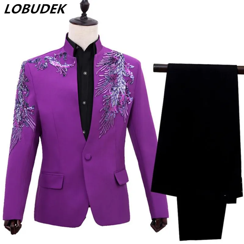 Veste blazer violet homme Clearance