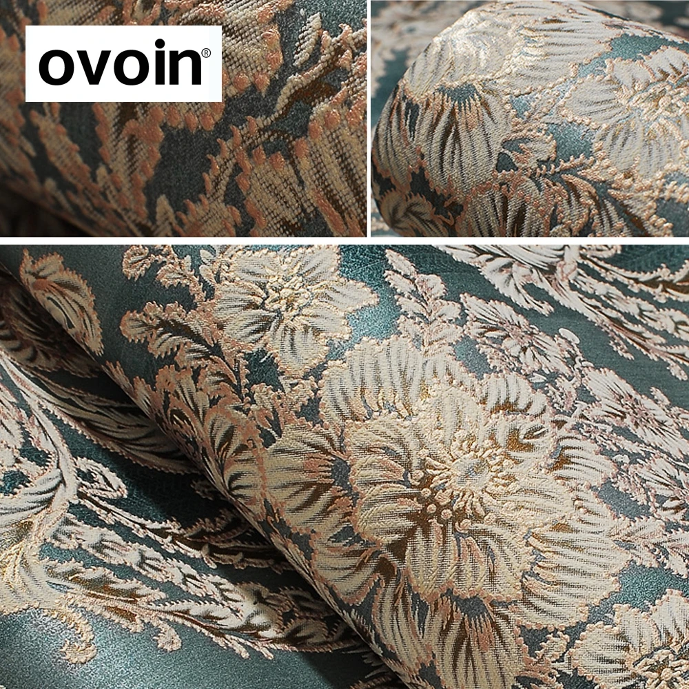 Victorian Floral Embossed Vintage Wallpaper Damask Wall Paper Wall