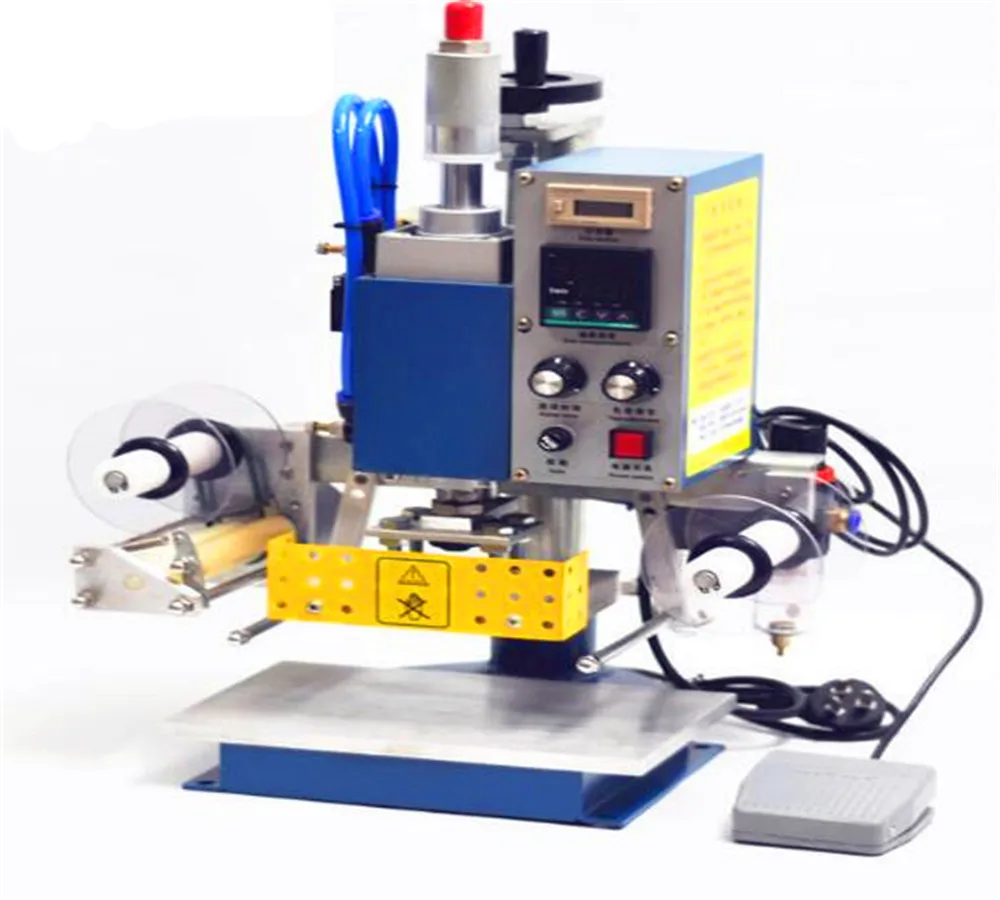 Pneumatic Printing Machine 130*100MM, Printer Leather, Creasing, Hot