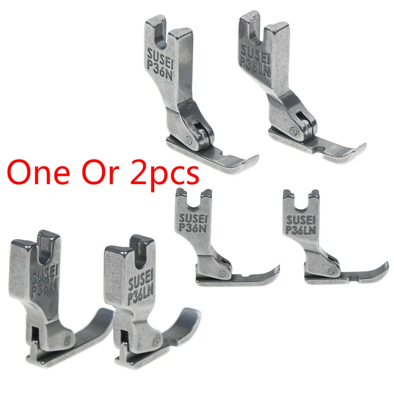 

One Or 2pcs Industrial Sewing Machine Flatcar Unilateral Presser Foot Steel-Sided Zipper Foot P36LN / P36N Presser Foot