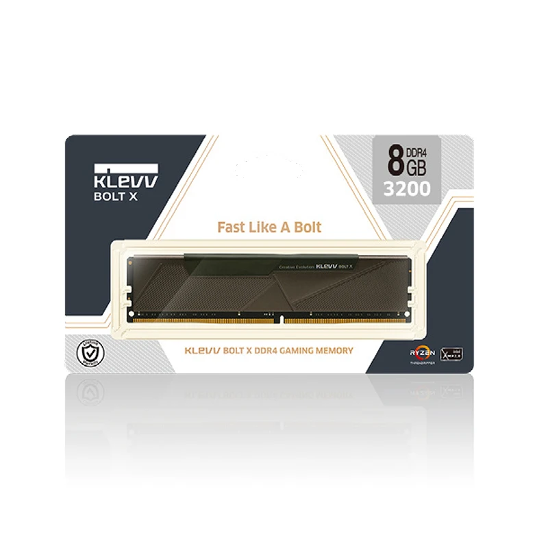 Klevv BOLT-X Настольный ПК 4 ГБ 8 ГБ 16 ГБ DDR4 3200 4 г 8 г 16 г 3200 МГц ram модуль памяти PC4 Intel XMP2.0 DDR4 Gaming momory