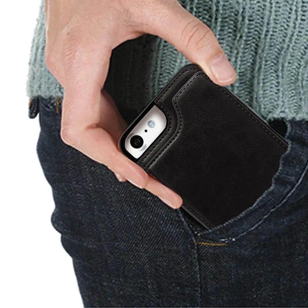 L-FADNUT чехол-кошелек с отделением для визиток для iPhone Xr X Xs Max, роскошный элегантный кожаный чехол-подставка для iPhone 7, 8, 6 S, 6 Plus