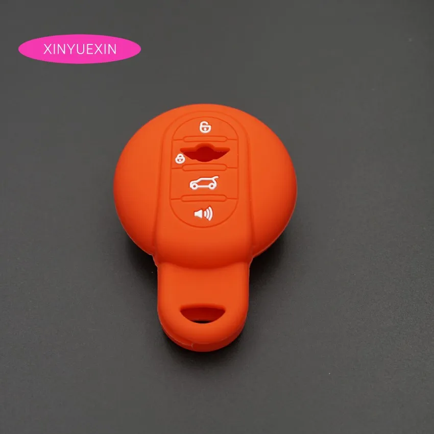 Xinyuexin силиконовый чехол для ключей от машины Fob BMW Mini Cooper F54 F55 F56 F60 умный автомобиля