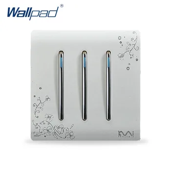 

2019 3 Gang 2 Way Light Switch Hot Sale Wallpad Luxury Wall Switch Panel C30 Series 110~250V