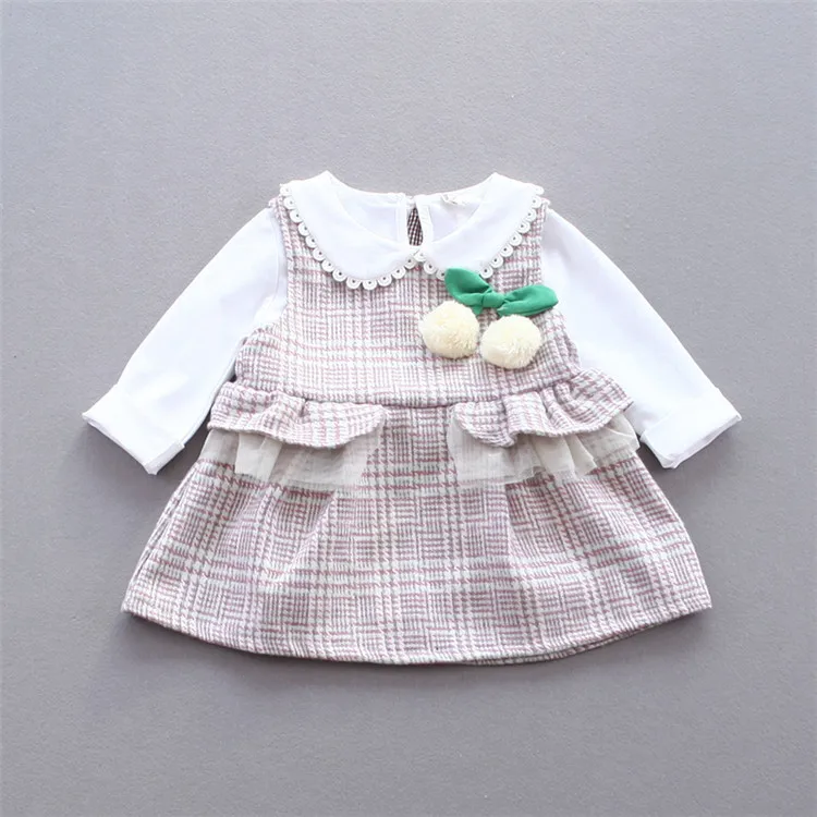 

2pcs/set 2017 Spring Cotton Baby Girl Skirt Set For Babies Kids Skirt Clothes Suit Infant Set Baby Skirt YD128