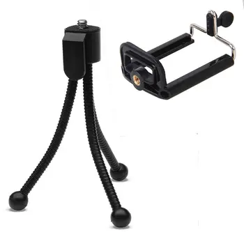 

10 PCS 2 In 1 Portable Mini Metal Tripod Stand Holder Mount Adapter for mobile phones