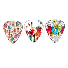 Запчасти для музыкальных инструментов печать логотипа медиаторы для гитар, гитарных деталей и аксессуаров