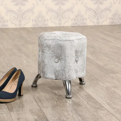 Европейский стиль в форме сливы диван с разрисованной ткани обуви стул деревянный стул, тест обувь стул, небольшой диван