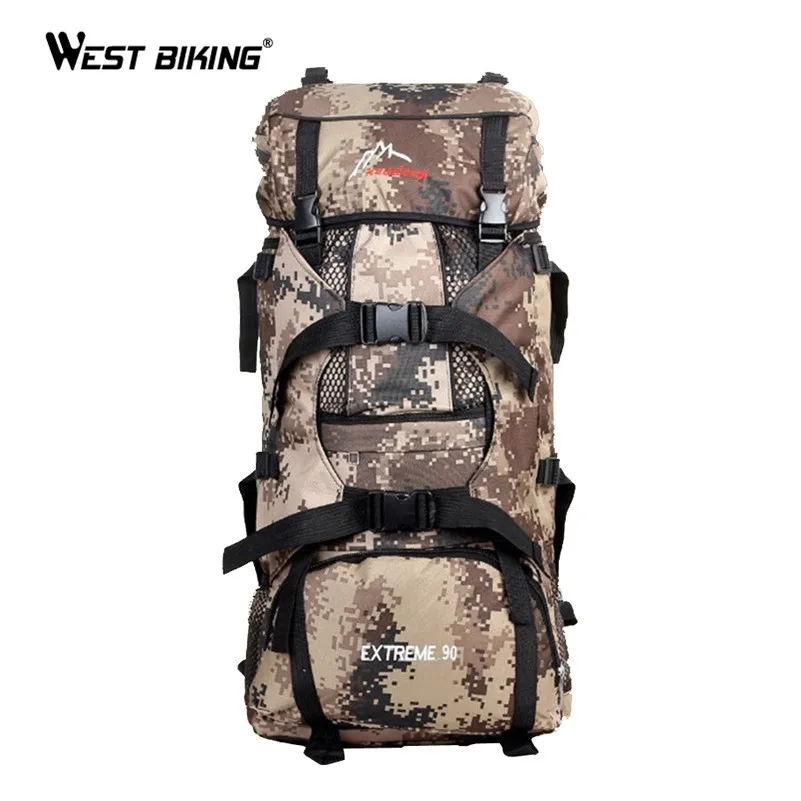

WEST BIKING Camouflage Large Capacity Climbing Hiking Camping Backpack Bag Outdoor Sport Travel Equipment Professional MTB Bag