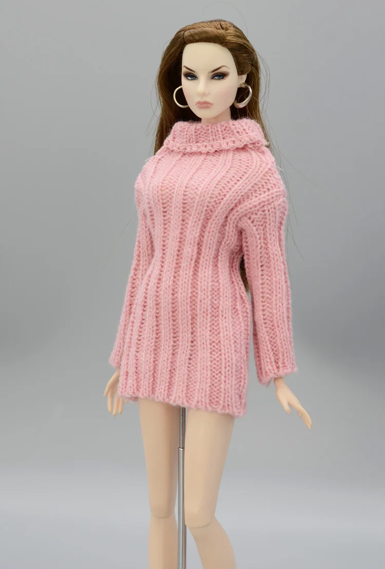 Новая зимняя одежда, хлопковый шерстяной свитер, наряд, одежда для 1/6 BJD Xinyi FR ST Кукла Барби, Подарочная одежда - Цвет: Серый