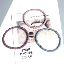 1 шт., веревка для волос для девочек, новая веревка для головы, простая нить, шапочка, кольцо для волос без шва, эластичная резинка для волос G0409