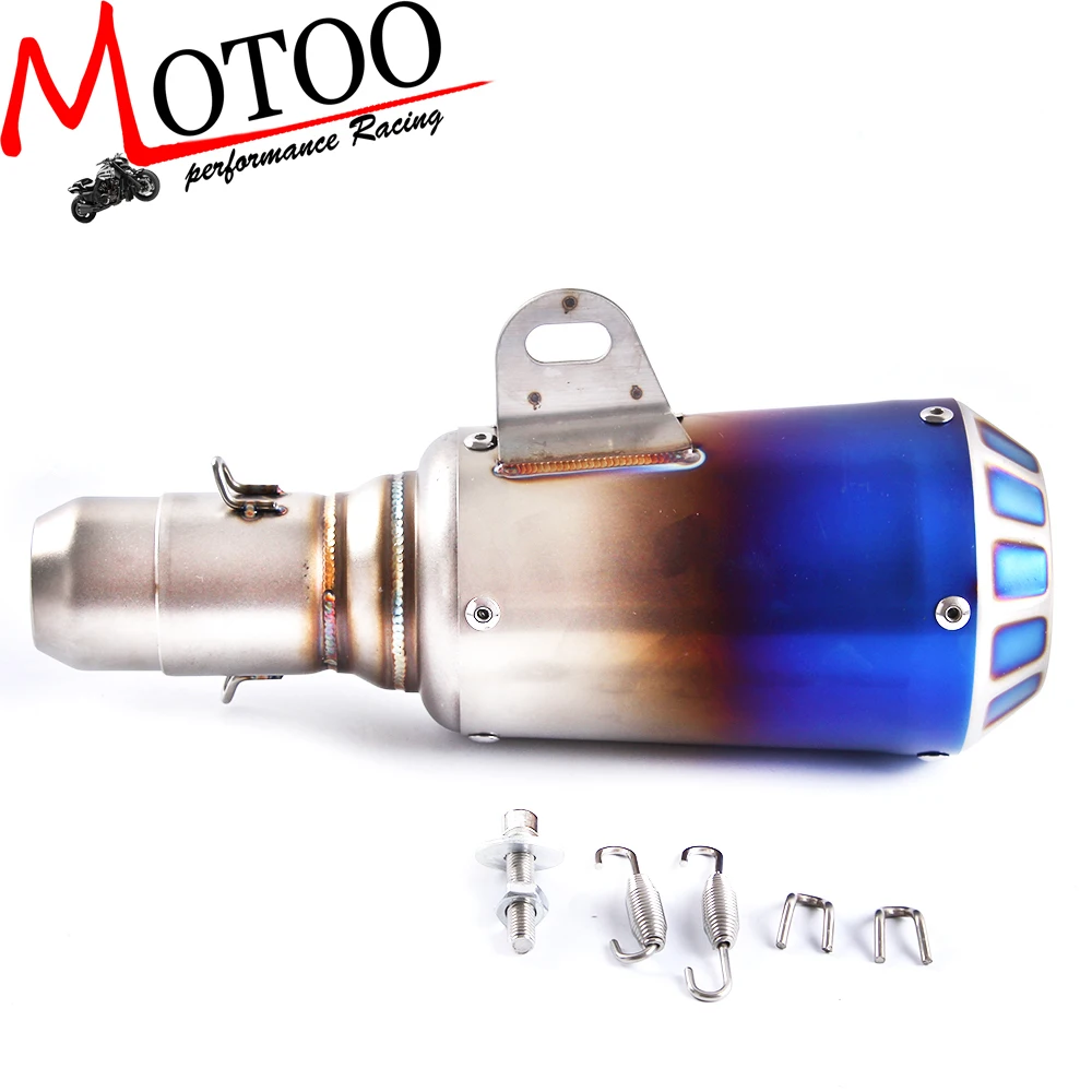 

Motoo - Universal Motorcycle MUFFLER SLIP ON EXHAUST with stickers with color