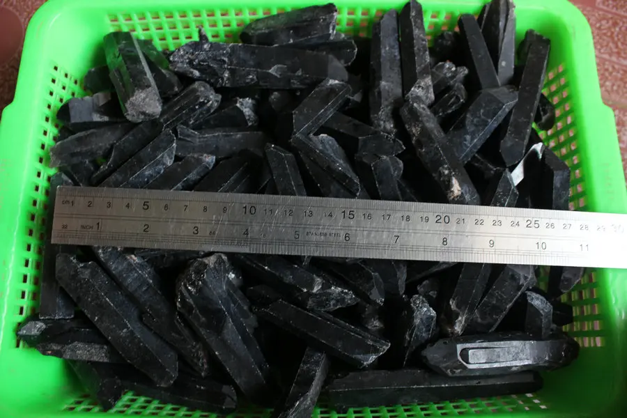 

1kg 2.2LB 15 pieces Biger Natural Raw Black Dark Smoke Quartz Crystal Points Rough Rock Stone Mineral Specimens Crystal Seeds