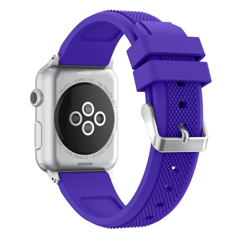 Хохлатая Спорт группы ремешок для apple Watch группа 42 мм/38 мм Силиконовые часы iwatch браслет пояса Pine apple резиновый ремешок для часов