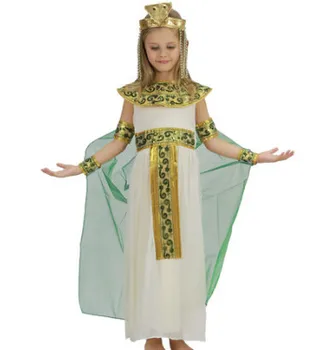 

girl's costume egyptian dress Ancient egyptian princess costume novelty dress chiffon costume for kids halloween cosplay dress