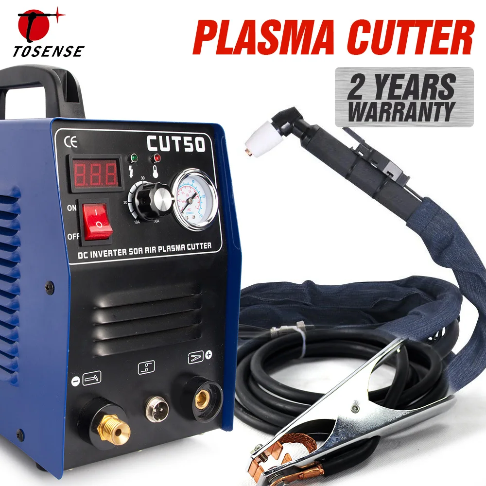Baratos Envío Gratis nueva máquina de corte por Plasma CUT50 220V voltaje 50A cortador de Plasma con PT31 accesorios de soldadura gratis