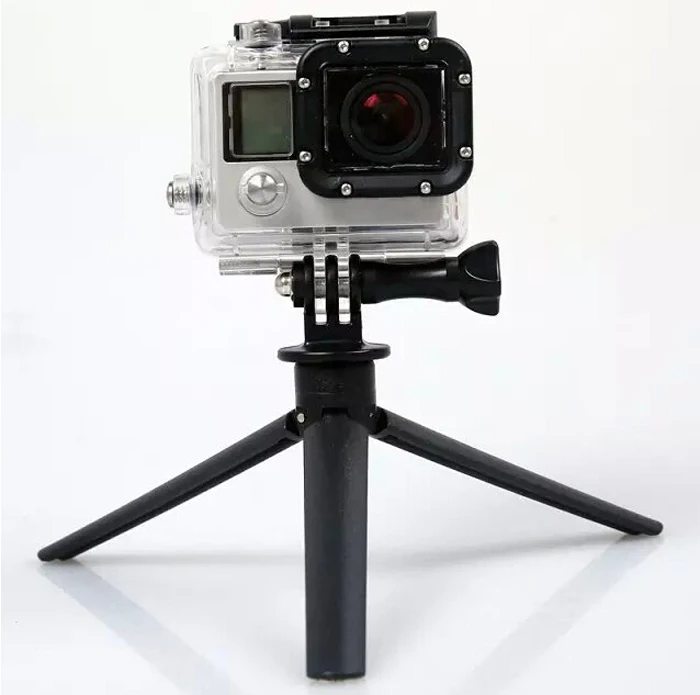 

2 in 1 Mini Portable Folding Tripod Stand + Handheld Grip Stick Holder for Gopro Hero 6 5 4 3+ 3 2 SJCAM Xiaomi Yi Action Camera