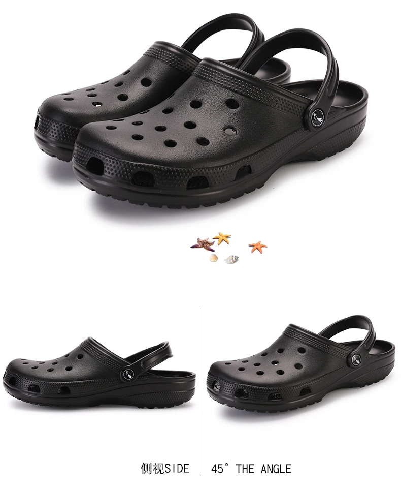 Summer NEW Garden Flip Flops Water Shoes Men Women Croc Shoes Quick Drying Beach Outdoor Sandals Gardening Shoes