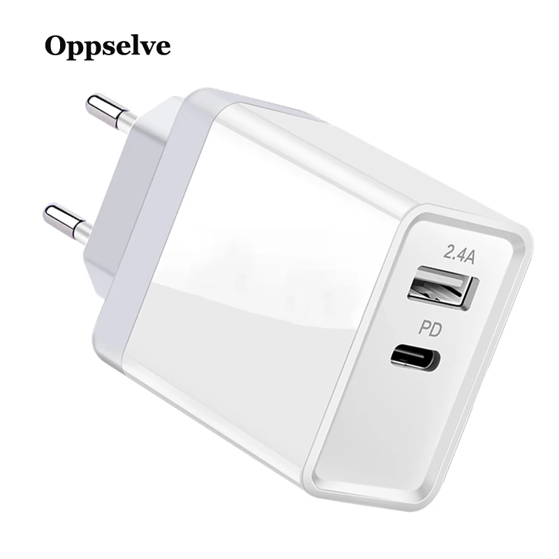 

Oppselve Power Delivery USB Charger 30W Type C Fast Charging Turbo Wall Charger For iPhone X Samsung Xiaomi Mobile Phone Charger