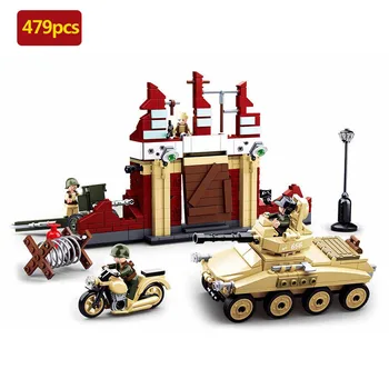 

Military series Www2 Battle of Stalingrad World War II Tank soldier Action figures Building Blocks For Children Christmas Gifts
