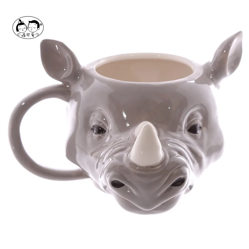 

Wild animal mug creative 3D stereoscopic simulation animal ceramic cup ceramic water cup tazas de ceramica creativas cool mugs