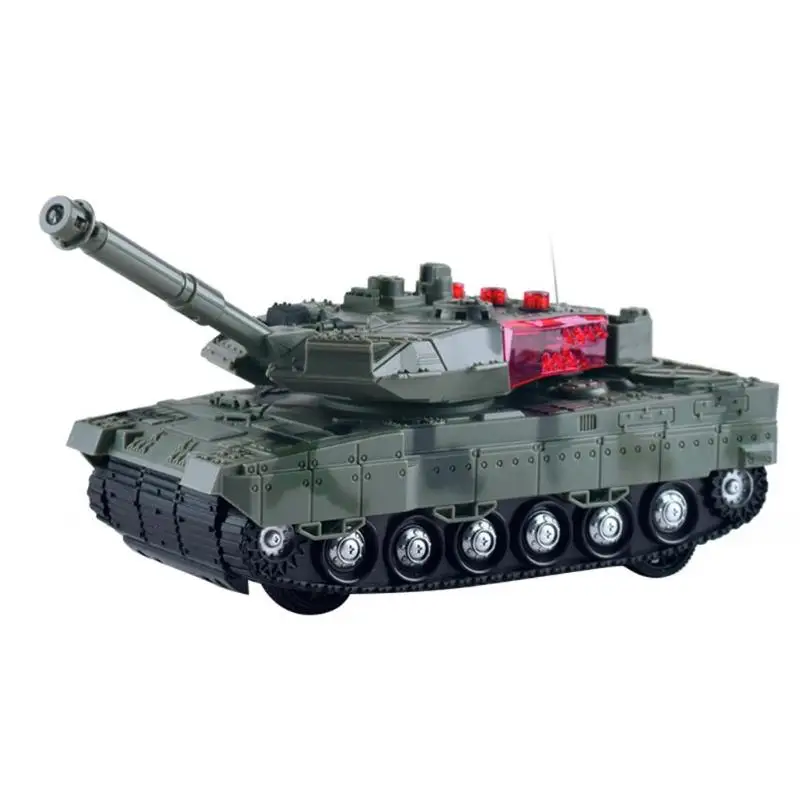 

4 Way Charging Remote Control Tank Simulation Model Tank Car Early Education Story Toy RC Tank