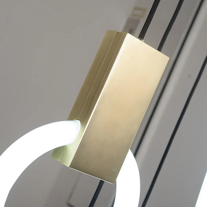 Villa Stairs Led Pendant Light Circles T5 Lustre Pendant Ligting Plate Metal Luminaria Indoor Lighting Lamparas Suspension Lamp Villa Stairs Led Pendant Light Circles T5 Lustre Pendant Ligting Plate Metal Luminaria Indoor Lighting Lamparas Suspension Lamp