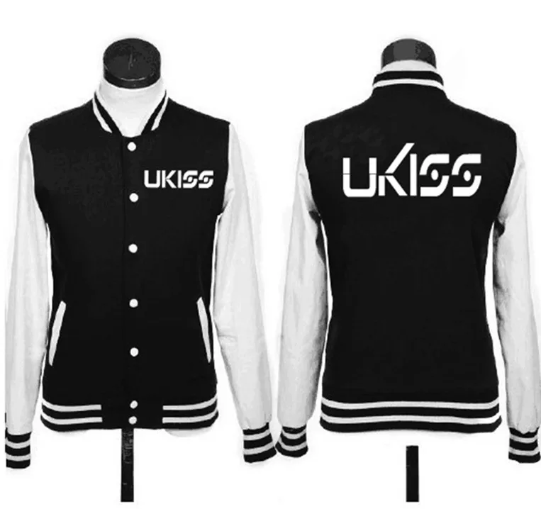 Exo Group u-kiss kpop music ukiss Корейская Горячая куртка худи с логотипами флисовое пальто бейсбольная форма k-pop ukiss осенне-зимние топы