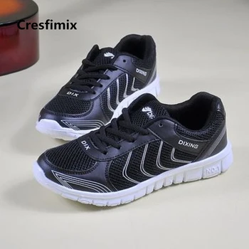 

Cresfimix male fashion autumn & winter lace up trainer men high quality mesh breathable sneakers man's cool black shoes c2694
