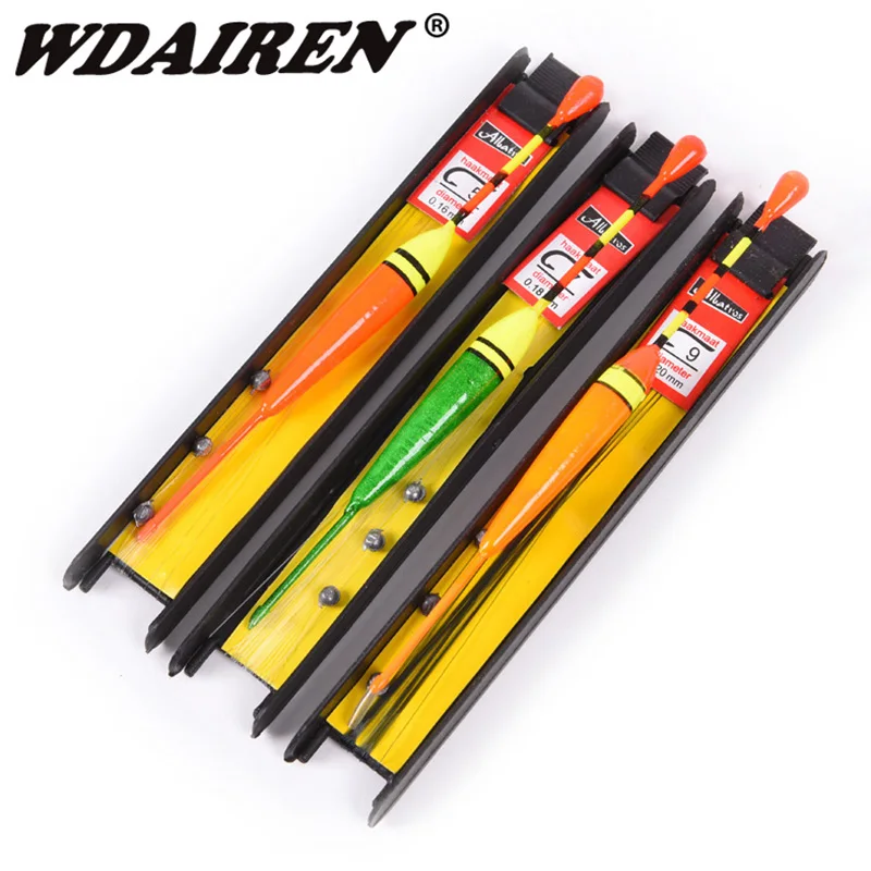 3Pcs/lot 5# 7# 9# Vertical Buoy Fishing Float Set Wood Fishing Floats 14cm 26g Fishing Pesca Boia Flotteur Peche Tackle