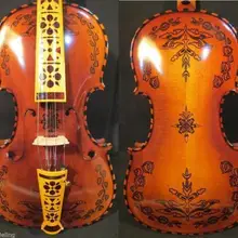Роскошный причудливый норвежский скрипка 4/4 Скрипка 4*4 для профессионального концертного исполнения скрипка#10264