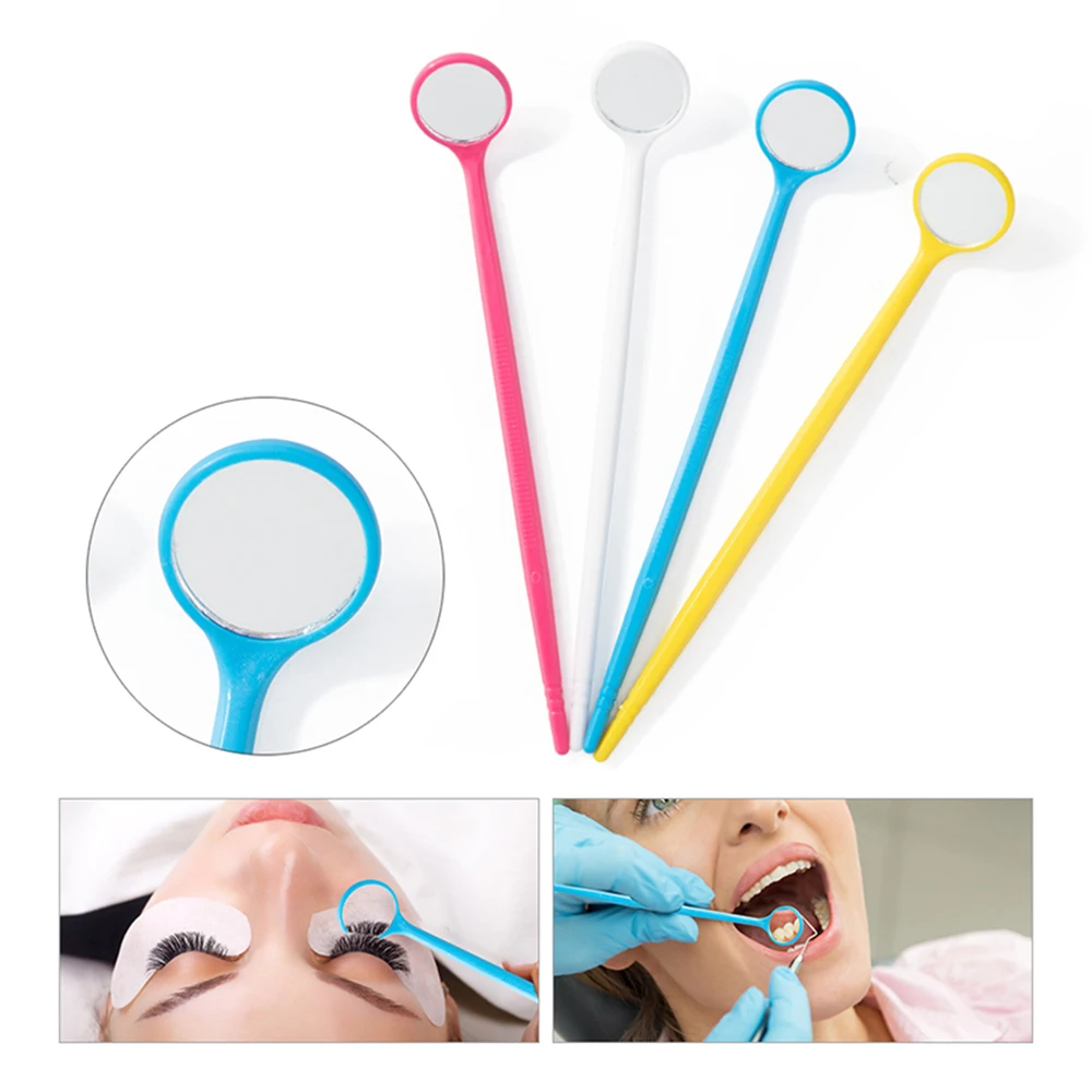 

1pc Dental Mirror Instruments Mouth For Checking Eyelash Extension Applying Eyelash Tools & Teeth Tooth Clean Oral