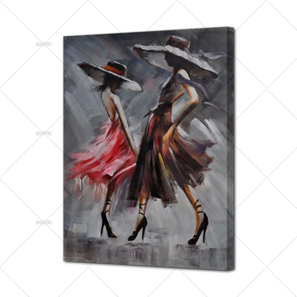 Pop-Art-Dancing-Women-Colorful-Oil-Painting-Nude-Girl-Canvas-Art-Abstract-Wall-Pictures-for-Living (4)